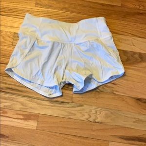 Women’s Lululemon White Speed Short, SZ 2